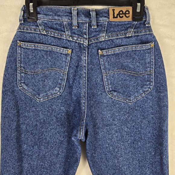 Vintage Lee Riders Mom Blue Jeans Sz 8 Medium High Waist Tapered Western USA - Picture 8 of 12